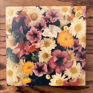 Vintage Springbok Mini Jigsaw Puzzle Floral Bouquet Various Flowers All Over